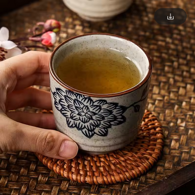 Tokyo Vault™ Japanese Hand-Painted Ceramic Cup – Tea, Sake & Wine